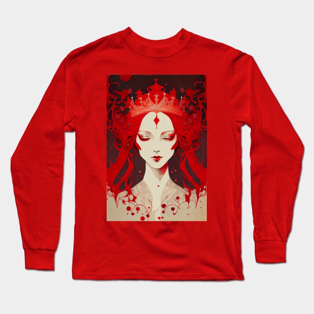 A beautiful lady with red hair Long Sleeve T-Shirt by WhispersOfColor